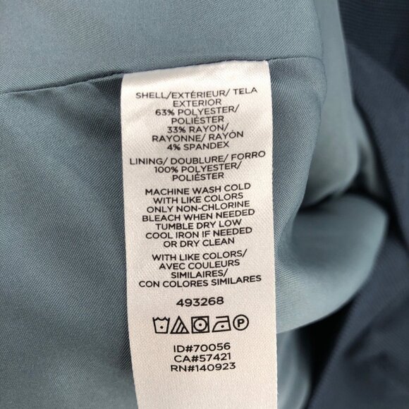 LOFT Blazer Womens 12 Navy Button Up Pockets Office Career Formal Jacket Work - Picture 6 of 9